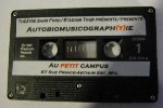 cassette promotion for autobiomusicograph(y)ie
