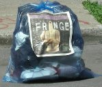 Fringe garbage on street